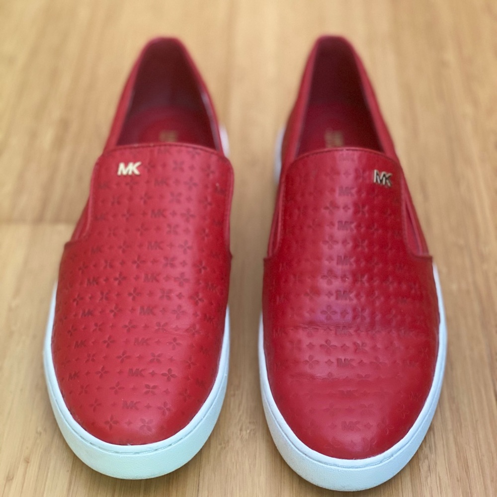 MK (Michael Kors) Red Slip-Ons